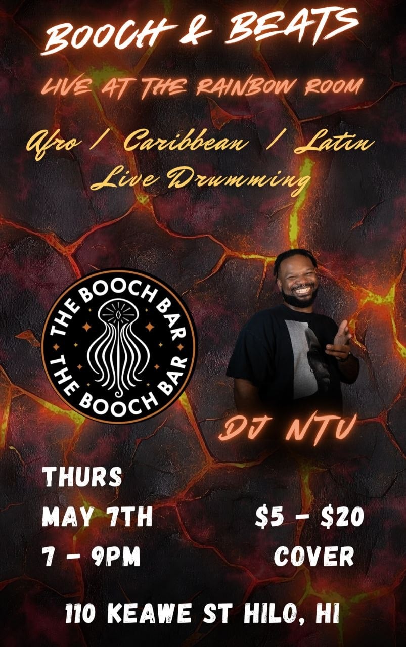 Booch & Beats at The Booch Bar, Hilo | May 7 | Big Island Bulletin