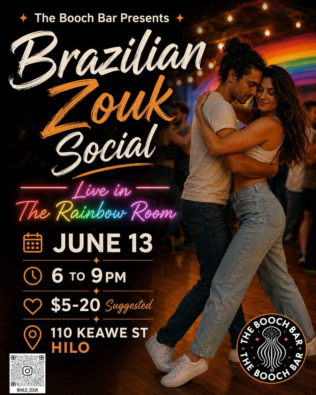 Brazilian Zouk Social at The Booch Bar, Hilo | Big Island Bulletin