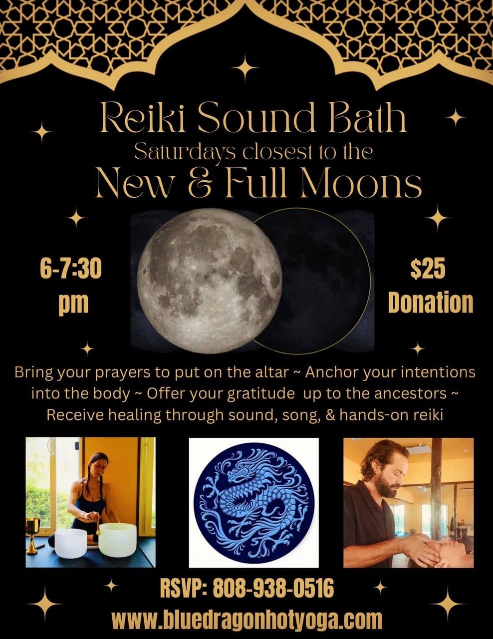 Reiki Sound Bath at Blue Dragon Hot Yoga | Big Island | Big Island Bulletin