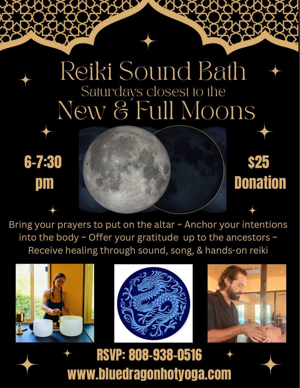 Reiki Sound Bath at Blue Dragon Hot Yoga, Seaview | Big Island Bulletin